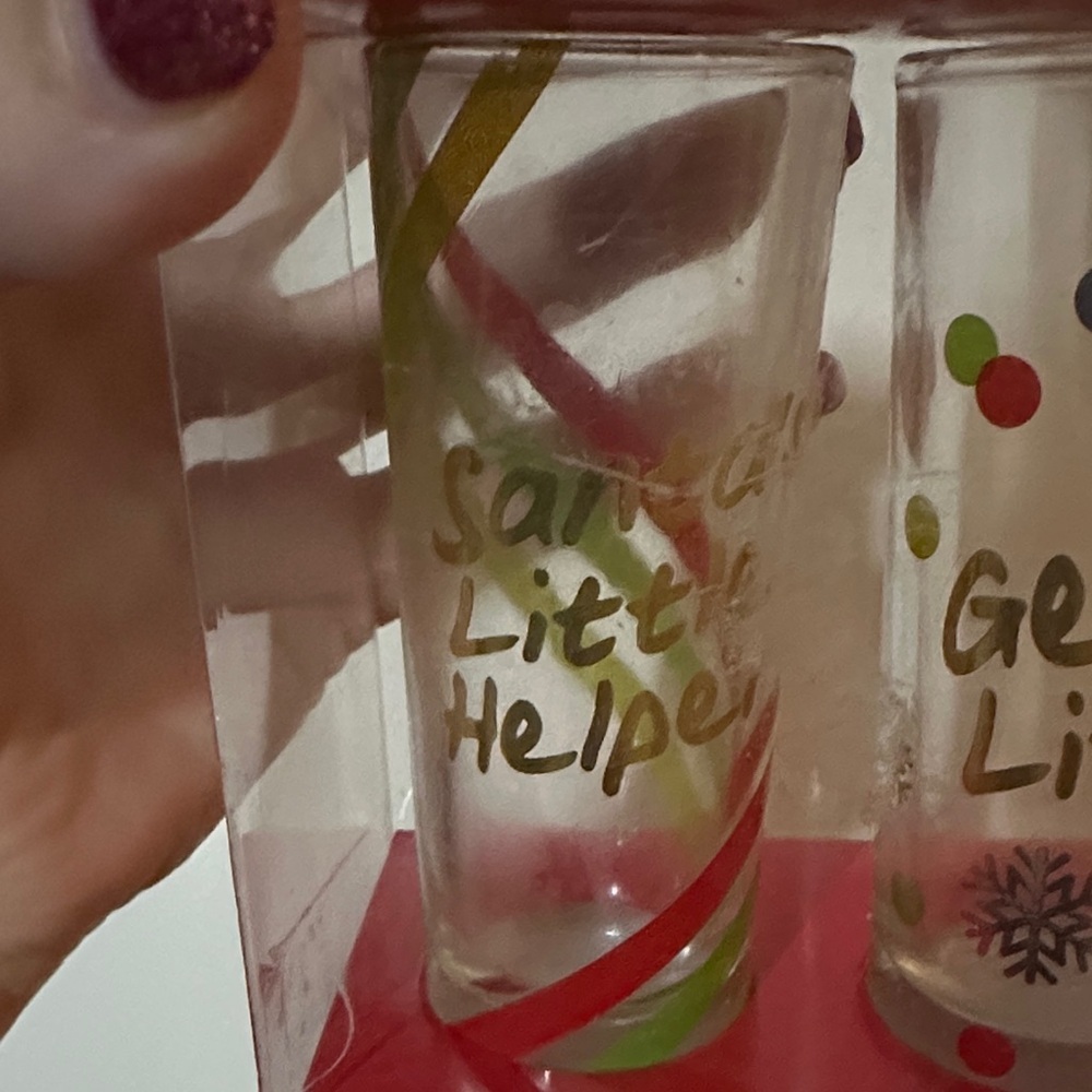 Festive Shot Glass Set - Red and Green - Picture 7 of 9